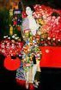 Resim Gustav Klimt - Die Tänzerin d87384 60x90cm handgemaltes Ölgemälde