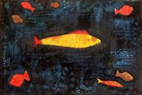 Afbeelding van Paul Klee - Der Goldfisch d87852 60x90cm handgemaltes Ölgemälde 