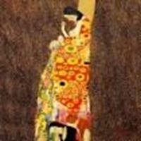 Resim Gustav Klimt - Die Hoffnung e87619 60x60cm Jugendstil Ölbild