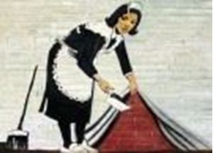 Εικόνα της Homage to Banksy - Sweeping Under Wall i87707 80x110cm exquisites Ölbild