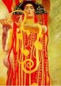 Afbeelding van Gustav Klimt - Medizin i87727 80x110cm eindrucksvolles Gemälde handgemalt