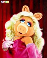 Resim Pop Art - Muppets Miss Piggy b87956 40x50cm exquisites Ölgemälde