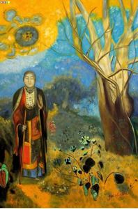 Picture of Odilon Redon - The Buddha d88053 60x90cm meisterhaftes Ölgemälde handgemalt