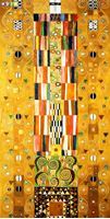 Afbeelding van Gustav Klimt - Pattern for the Stoclet Frieze f88385 60x120cm meisterhaftes Ölgemälde Jugendstil Museumsqualität