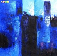 Afbeelding van Abstract - Winter Olympics g88169 80x80cm abstraktes Gemälde