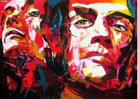 Εικόνα της Modern Art - Die Wahrheit i88253 80x110cm exzellentes Ölgemälde