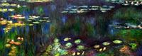 Immagine di Claude Monet - Seerosen am Abend t88334 75x180cm exquisites Ölgemälde