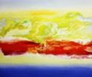 Resim Abstrakt - Rendezvous auf Jupiter c88922 50x60cm abstraktes Ölgemälde
