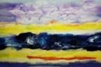 Picture of Abstrakt - Rendezvous auf Jupiter d88784 60x90cm abstraktes Ölgemälde