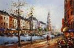 Εικόνα της Modern Art - Venedig Altstadt Caorle d88849 60x90cm Ölbild handgemalt