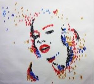 Picture of Modern Art - Marylin Monroes people h88701 90x90cm eindrucksvolles Gemälde handgemalt
