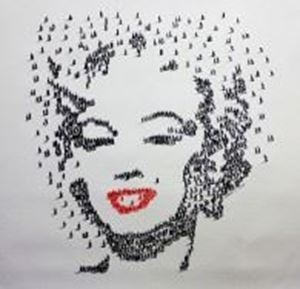 Εικόνα της Modern Art - Marylin Monroes people h88705 90x90cm eindrucksvolles Gemälde handgemalt
