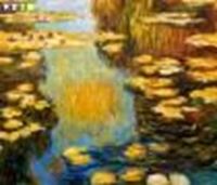 Resim Claude Monet - Seerosen im Licht c88524 50x60cm exquisites Ölbild