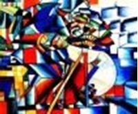 Afbeelding van Kazimir Malevich - Messerschleifer c88537 50x60cm Ölgemälde handgemalt