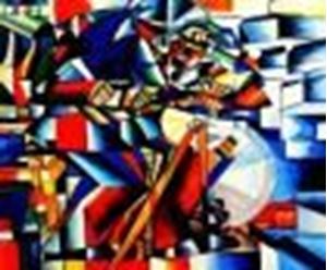 Afbeelding van Kazimir Malevich - Messerschleifer c88538 50x60cm Ölgemälde handgemalt