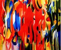 Bild von Franz Marc - Abstrakte Formen c88544 50x60cm exquisites Ölgemälde