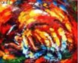 Εικόνα της Modern Art - La Flamenco c89229 50x60cm stilvolles Ölgemälde