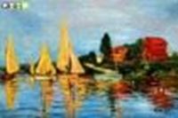 Immagine di Claude Monet - Regatta bei Argenteuil d88624 60x90cm exquisites Ölbild