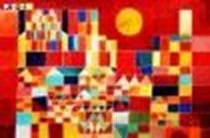Picture of Paul Klee - Castle and Sun d88627 60x90cm Ölgemälde handgemalt