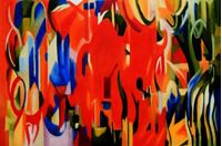 Afbeelding van Franz Marc - Abstrakte Formen d88628 60x90cm exquisites Ölgemälde