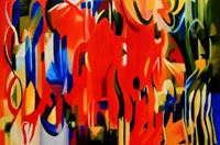 Bild von Franz Marc - Abstrakte Formen d88629 60x90cm exquisites Ölgemälde
