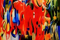 Afbeelding van Franz Marc - Abstrakte Formen d88629 60x90cm exquisites Ölgemälde