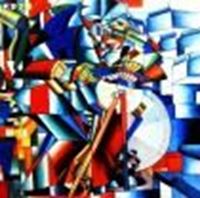 Εικόνα της Kazimir Malevich - Messerschleifer m89208 120x120cm Ölgemälde handgemalt