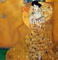 Afbeelding van Gustav Klimt - Adele Bloch Bauer I m89253 120x120cm exzellentes Ölbild handgemalt exzellente Qualität
