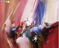 Imagen de Abstract - New York sailing journey c90093 50x60cm abstraktes Ölgemälde handgemalt