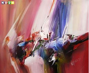 Bild von Abstract - New York sailing journey c90093 50x60cm abstraktes Ölgemälde handgemalt