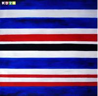 Εικόνα της Modern Art - Hexadecimal Stripes g90120 80x80cm abstraktes Ölbild handgemalt