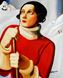 Εικόνα της Homage to T. Lempicka - Sain Moritz b89312 40x50cm handgemaltes Gemälde