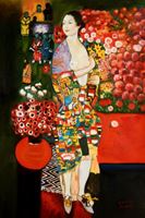 Resim Gustav Klimt - Die Tänzerin d89454 60x90cm handgemaltes Ölgemälde