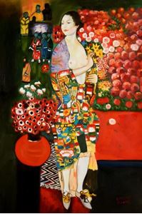 Resim Gustav Klimt - Die Tänzerin d89454 60x90cm handgemaltes Ölgemälde