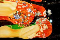 Afbeelding van Gustav Klimt - Wasserschlangen d89488 60x90cm imposantes Ölgemälde handgemalt