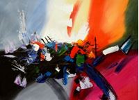 Bild von Abstract - New York sailing journey i89648 80x110cm abstraktes Ölgemälde handgemalt