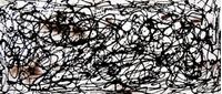 Immagine di Autumn Rhythm Homage of Pollock t89702 75x180cm abstraktes Ölgemälde handgemalt