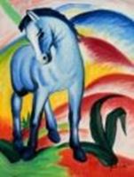 Image de Franz Marc - Blaues Pferd a89771 30x40cm Expressionismus Ölgemälde