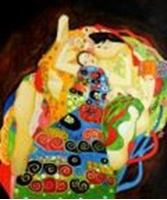 Afbeelding van Gustav Klimt - Jungfrauen c89839 50x60cm Jugendstil Ölgemälde handgemalt