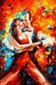 Εικόνα της Modern Art - The last dance III d89925 60x90cm exquisites Ölbild