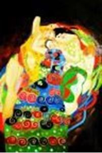 Afbeelding van Gustav Klimt - Jungfrauen d89935 60x90cm Jugendstil Ölgemälde handgemalt