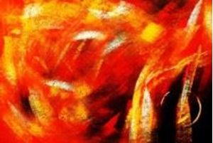 Bild von Abstrakt - Der Funkenflug d89975 60x90cm abstraktes Ölbid handgemalt