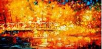 Εικόνα της Modern Art - Berlin Schlosspark Charlottenburg f90012 60x120cm Ölbild handgemalt