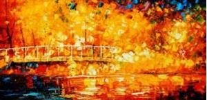 Εικόνα της Modern Art - Berlin Schlosspark Charlottenburg f90012 60x120cm Ölbild handgemalt