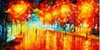 Εικόνα της Modern Art - Berliner Tiergarten f90205 60x120cm abstraktes Ölgemälde
