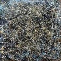Afbeelding van Autumn Rhythm Homage of Pollock g90220 80x80cm abstraktes Ölgemälde handgemalt