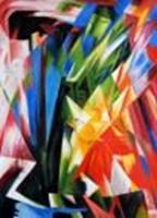 Afbeelding van Franz Marc - Vögel k90335 90x120cm Expressionismus Ölbild handgemalt