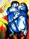 Obrazek Franz Marc - Turm der blauen Pferde a90440 30x40cm Expressionismus Ölgemälde handgemalt