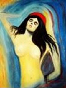 Εικόνα της Edvard Munch - Madonna a90445 30x40cm handgemaltes Ölgemälde