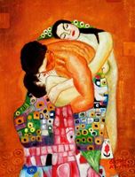 Resim Gustav Klimt - Die Familie a90960 30x40cm Jugendstil Ölbild